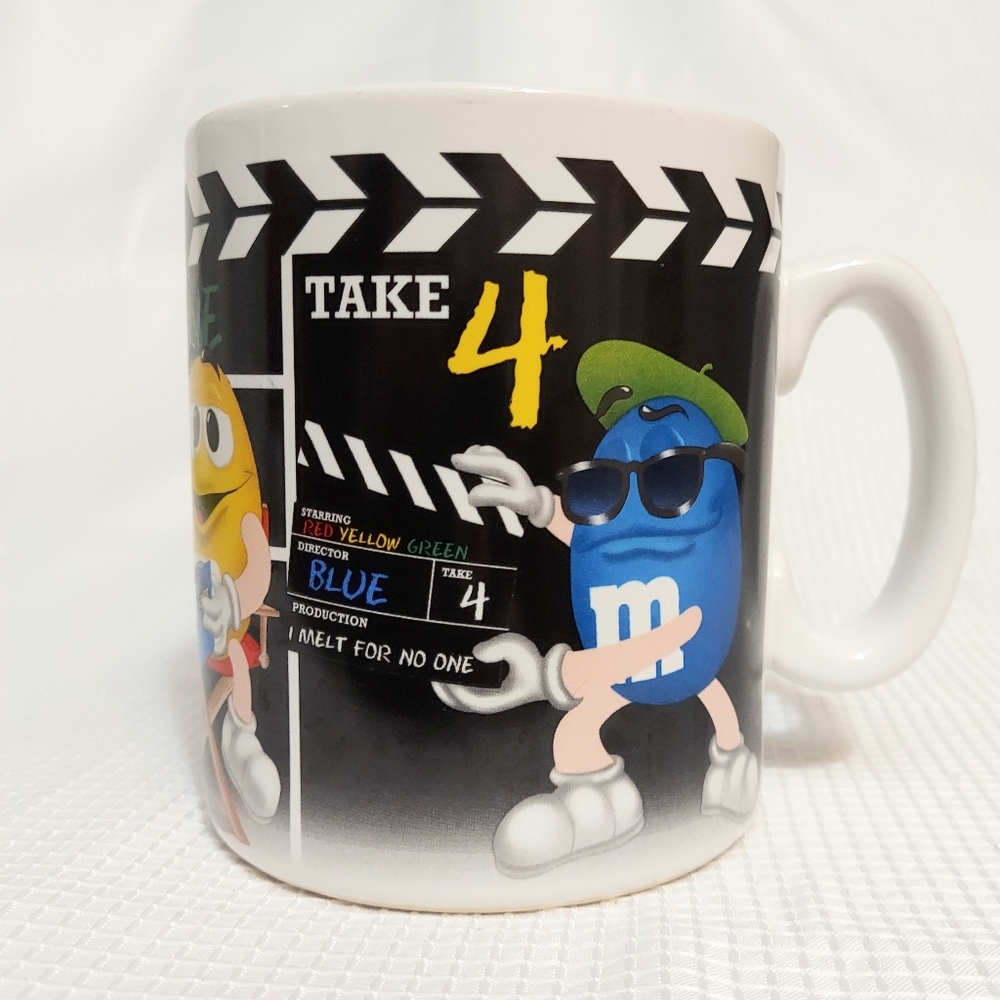M & M XL Coffee Mug Cup 'I Melt For No One' Movie Director Ceramic Mars Candy
